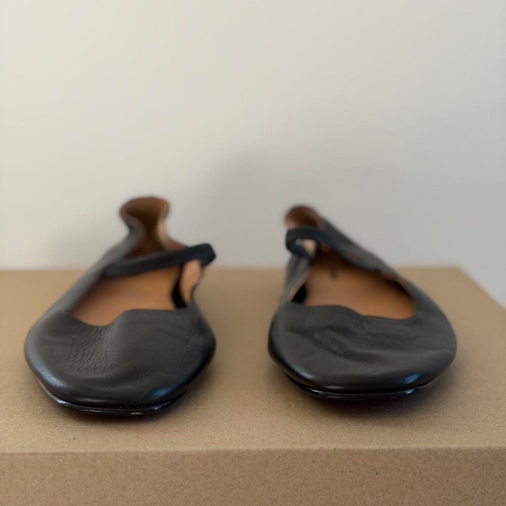 Madewell The Greta Ballet Flat in True Black, Size 8 - Picture 7 of 12